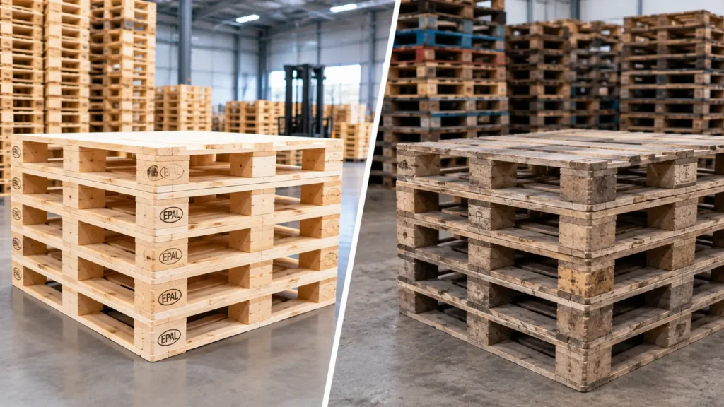 Comparing New Pallets vs Used Pallets for Business