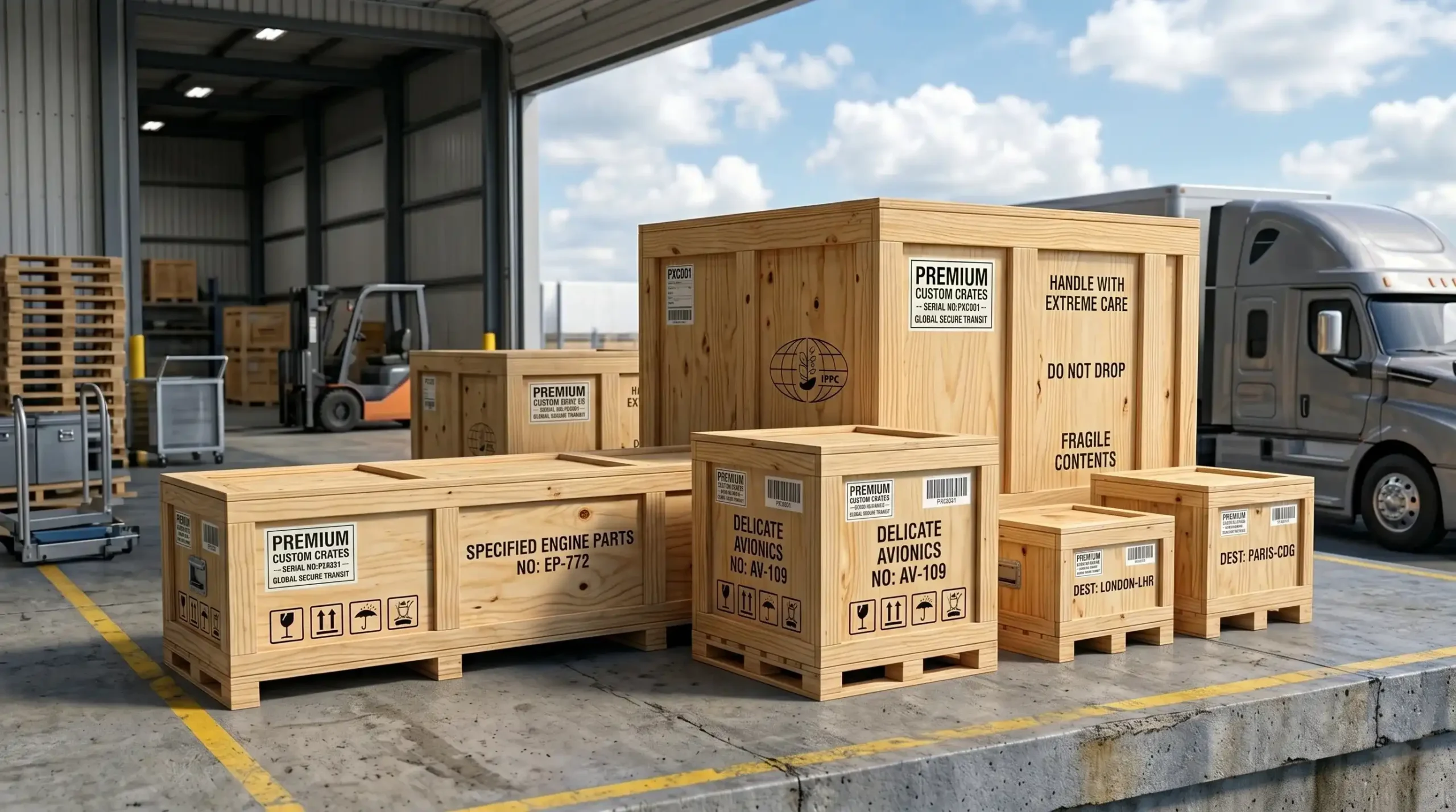 Advance Pallet - crate diff size